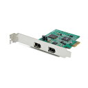 StarTech.com 2ポートUSB PCI Expressインターフェースカード グリーン 緑 PEX1394A2V21個 緑 StarTech.com ...