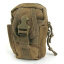 多機能 MOLLE バッグ 対応 防水布使用 ポーチ コヨーテ ブラウン アメリカ軍 米軍 US軍 ミリタリーバッグ ミリタリーグッズ 鞄 茶 アウトドアの冒険...