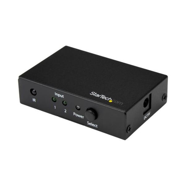 StarTech.com 2入力1出力対応 HDMIディスプレイ切替器セレクター ブラック VS221HD20 1台 黒 2つの入力を持つHDMIディスプレイ切り替え器で、1つの出力に切り替えることができるブラックカラーのセレクター VS221HD20という1台で便利なアイテム 黒