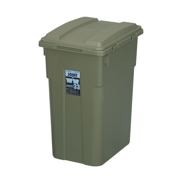 (まとめ) 新輝合成TONBO 連結カラー分別ペール 33L カーキグリーン 02070-5 1台 【×5セット】 緑 色とりどりの33Lペールで環境に分別ライフを カーキグリーンのTONBOが連結して使いやすい 便利な5セットでお得にGET 緑
