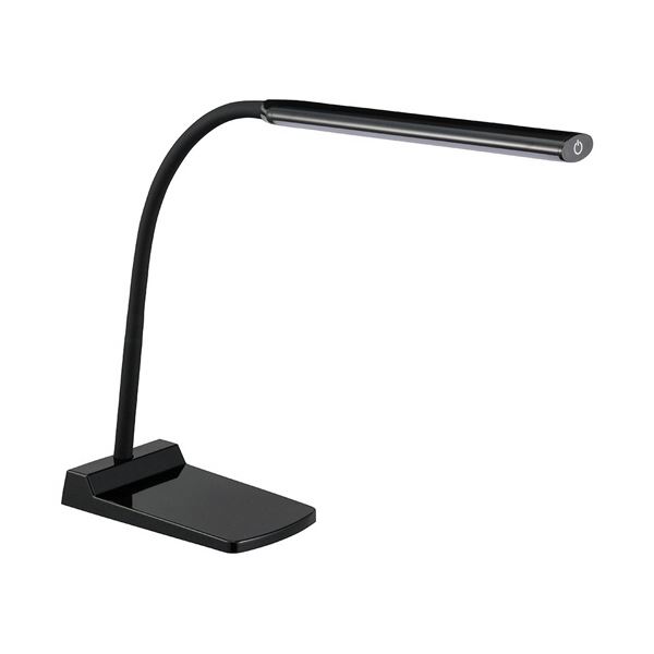 オーム電機 LEDデスク (テーブル 机) ランプ ブラックDS-LS24-K 1台 黒 シンプルなデザインでフレキシ..
