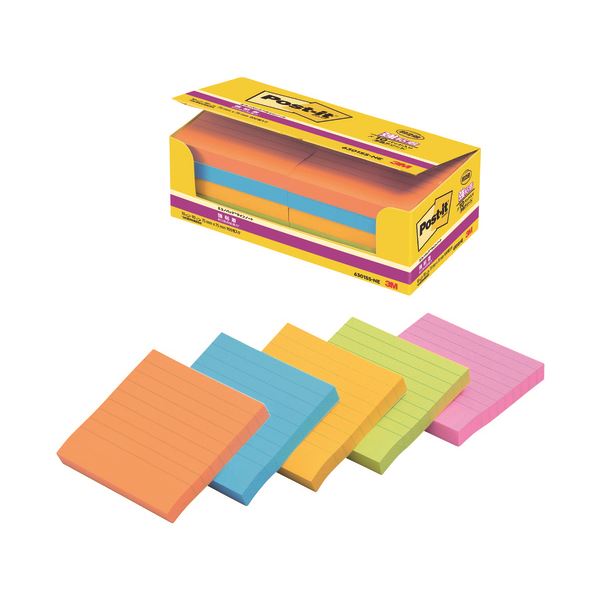 スリーエム ジャパン Post-it強粘着ノート 6301SS‐NE 強力な粘着力を持つ便利なノート、貼っても剥がしてもしっかり 使いやすいサイズで使い勝手抜群