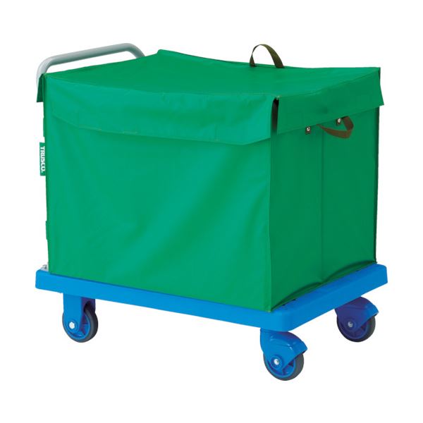 TRUSCOグランカート サイレント 蓋付ハンドトラックボックス付 900×605mm TP-X902-THB 1台 組立式 静か..