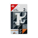 【5セット】 レック ネジ止めフック ダブル H-551X5 5個セットのダブルフックで、壁にしっかりと取り付けられる便利なアイテム ネジ止めフックの使い勝手が...