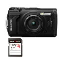 デジタルカメラTough TG-7 ブラック + 128GB SDXCメモリカード 1セット 黒 高い耐久性 頑丈 なTG-7カメラセットは128GBのSDXC...