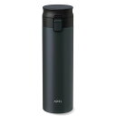 アスベル 真空断熱 携帯タンブラー 500ml ブラック A3312 黒 お手入れが簡単な一体型栓パッキン 真空断熱で保温力抜群の携帯タンブラー500ml スタ...