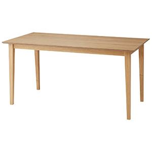 ダイニングテーブル ダイニング用テーブル 食卓テーブル 机 約幅150cm ナチュラル 天然木 木製 オーク リビング ダイニング インテリア家具 お客様組立品...