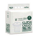 日本サニパック環優包装フォルタ nocoo in 白半透明 70L 0.035mm CF7H 1パック(100枚) 70リットルの白半透明フォルタ袋、1パック1...