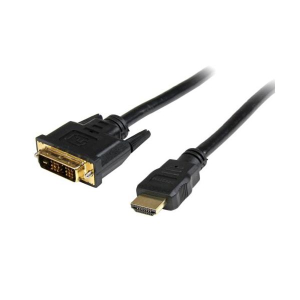楽天夢の小屋（まとめ） StarTech.com HDMI-DVI-D変換ケーブル 配線 50cm ブラック HDDVIMM50CM 1本 【×3セット】 黒 高品質なHDMIからDVI-Dへの変換を可能にするブラックカラーの50cmケーブルが3本セットでお得 デジタル映像をクリアに伝送し、接続をスムーズに行える便利なアイテム