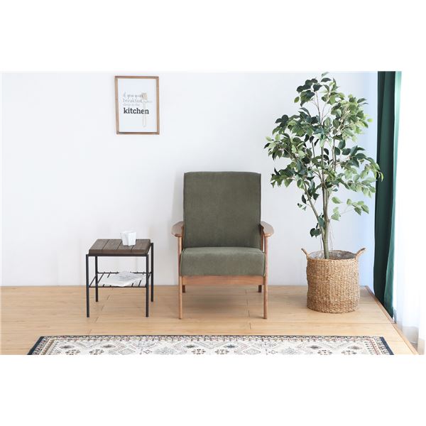 ソファ 1人掛け グリーン 肘付き コーデュロイ張地 リガラ 1人掛けソファ リビング家具 インテリア家具..