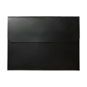 プロッシモリサイクルレザー ドキュメントフォルダ A4 ブラック PRODFA4BLK 1冊 黒 再生可能なサイクルレザーを使用した、A4サイズのドキュメントフ...