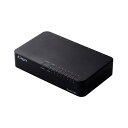 Giga対応8ポートスイッチ(プラ筐体/ACアダプター) 水平/壁掛け EHC-G08PA4-B 高速通信に対応した8ポートスイッチ、プラスチック筐体とACアダ...