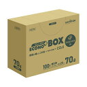 (まとめ) 日本サニパックエコノプラス BOX nocoo in 半透明 70L 0.020mm CE74 1パック(100枚) 【×3セット】 【まとめ買い ...