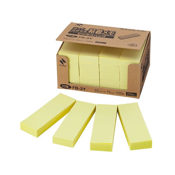 ニチバン ポイントメモ イエロー NB-FB-2Y 黄 輝く黄金のメモリー、創造性を刺激するポイントメモリー 黄