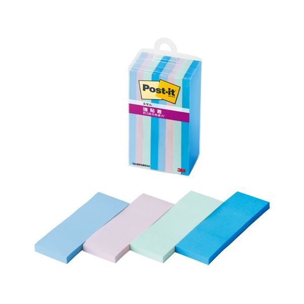 (まとめ) 3M ポスト・イット強粘着ふせんマルチカラー2 【×5セット】 強力な粘着力で使いやすい 色とりどりの便利な付箋2を5セットでお得に オフィス 事務...