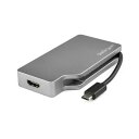 StarTech.com 4in1 USB Type-C接続マルチディスプレイアダプタ スペースグレー CDPVDHDMDP2G1個 USB Type-C接続で...