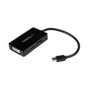 StarTech.com Mini DisplayPort-DisplayPort変換アダプタ ディスプレイポート/DVI/HDMIブラック MDP2DPDVH...