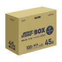 (まとめ) 日本サニパックエコノプラス BOX nocoo in 半透明 45L 0.015mm CE44 1パック(100枚) 【×5セット】 エコノミカルで...