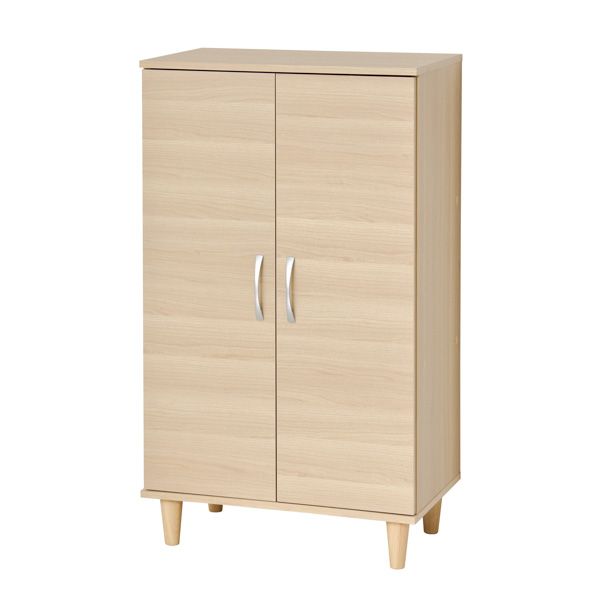 Newツードアシューズボックス 組立式 新しいスタイリッシュな2ドアシューズボックス、お客様自身で組み..