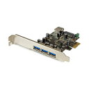 StarTech.com USB 3.0 4ポート増設PCI Expressインターフェースカード ブラック 黒 PEXUSB3S421個 黒 StarTech...