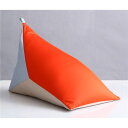 ビーズクッション 約幅47×奥行77×高さ45cm レッド 日本製 国産 持ち手付き コンパクト 完成品 リビング ソファー 赤 コンパクトなサイズで持ち運び便...