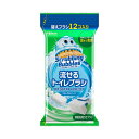(まとめ) ジョンソンスクラビングバブル 流せるトイレブラシ フローラルソープ 付替ブラシ 1パック(12個) 【×3セット】 驚きのパワー トイレをピカピカに...