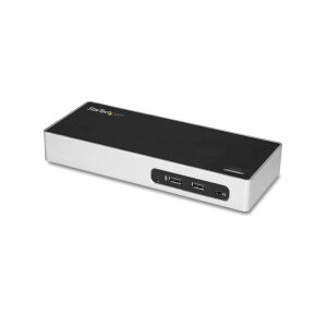 StarTech.com USB 3.0接続ドッキングステーション ブラック&シルバー DK30ADD 1台 黒 USB 3.0接続の多機能ドッキングステーション スタイリッシュな外観でデスク周りを整理し、作業効率をアップ 簡単なデバイス接続と多彩なポート搭載 デスクトップ環境をカスタマイズし、