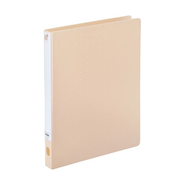 【5セット】 LIHIT LAB. CUBE FIZZ パンチレスファイルワンタッチ ベージュ F7032-16-BAX5 穴を開けずにファイルできる 便利なワンタッチ式ファイルセット【5セット】ベージュカラーのキュートなCUBE FIZZシリーズ