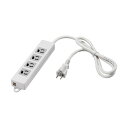バッファロー 3ピン式電源タップ 4個口 変換アダプター付 ホワイト 白 1m BTML3410WH 1個 白 バッファロー 3ピン式電源タップ 4個口 変換ア...