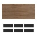 磁石がくっつくマグネットウォールシート 約45×100cm ダークブラウン 茶 磁石が引き付けられる壁用シート 大きなサイズで使いやすい マグネットウォールシー...