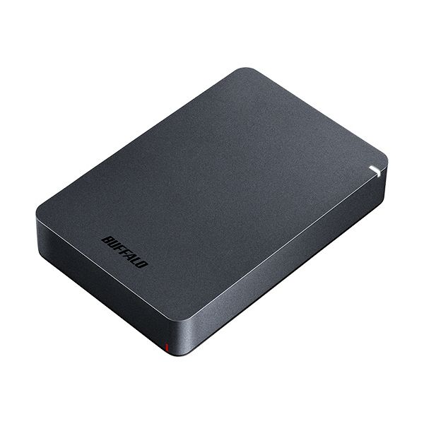 バッファロー MiniStation USB3.1(Gen1)対応 耐衝撃ポータブルHDD 4TB ブラック HD-PGF4.0U3-GBKA1台 黒 耐衝撃性...