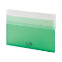 (まとめ)リヒトラブ AQUA DROPsコングレスケース A4 150枚収容 黄緑 A-5035-6 1セット(10個)【×5セット】 スムーズに取り出せる ...