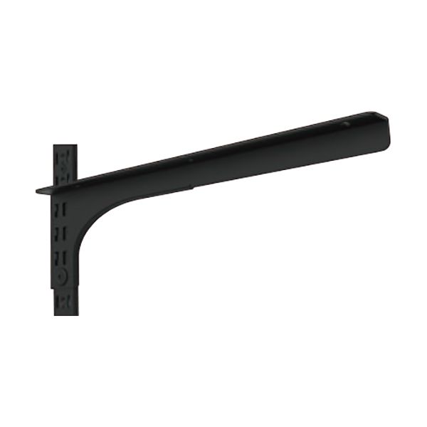 (まとめ）シングル棚受 SG-L300B-R (右用) L型 300mm ブラック（×4個セット） 黒 右用のL型300mmブラックシングル棚受×4個セット 壁面をスタイリッシュに演出するアイテム 黒(3)