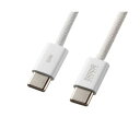 サンワサプライ USB Type-Cシリコンメッシュケーブル(PD60W) ホワイト 白 1m KU-CCP60SM10W 1本 白 サンワサプライ USB T...