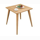 ダイニングテーブル ダイニング用テーブル 食卓テーブル 机 リビングテーブル リビング用 応接テーブル 幅65cm 2人掛け ナチュラル 正方形 木製 バンビ ...