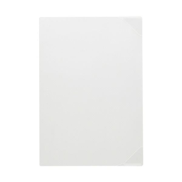 （まとめ） リヒトラブかんたん検印ホルダー A4 乳白 F-3435-1 1パック（5枚） 【×10セット】 A4サイズ..