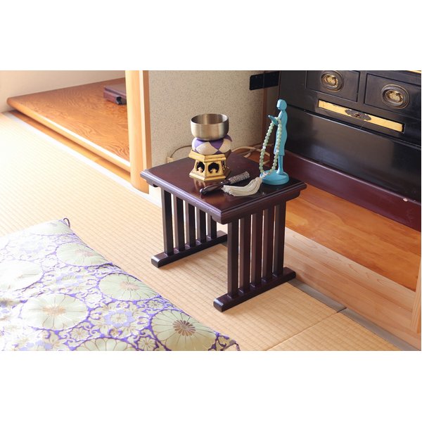 仏壇前ミニテーブル 机 組立式 お手軽に仏壇周りをおしゃれに演出 自分で組み立てる楽しさも味わえる、リビングに映えるミニテーブル 机 セット