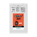 (まとめ) 日本サニパックおトクなゴミ袋 透明 45L 0.025mm U-43T 1パック(30枚) 【×10セット】 お得な価格で手に入る、透明な45リット...