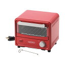 ピアコローレ ミニオーブントースター レッド 20.5×19.5×17.5cm C6116596 赤 ピアコローレ ミニオーブントースター レッド 20.5×1...