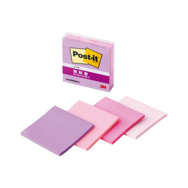 (まとめ) 3M ポスト・イット強粘着ノートマルチカラー7 654SS-MC-7【×3セット】 強力な粘着力で使いやすい 7色のポスト・イットノートセットが3つ...