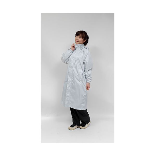 トキワ 雨先案内人 サイクルコート シルバーホワイト Lサイズ 3193-SW-L 白 雨の日の自転車移動を快適に サイクルコート シルバーホワイト Lサイズは、トキワの雨先案内人としてあなたをサポートします 雨の日でも安心 安全 してデリバリー業務をこなせる頼れる相棒です 白