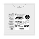 (まとめ) 日本サニパックエコノプラス nocoo in 半透明 大型 大きい 0.025mm CE05 1パック(10枚) 【×10セット】 透明感溢れる大型...