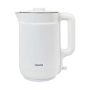 YAMAZEN電気ケトル 1.5L ホワイト YKPA-1215(W) 1台 白 手軽にお湯を沸かせる1.5リットルの白い電気ポット 使いやすく安全 安心 性も...
