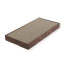 (まとめ)バリバリパッド ワイド ダークブラウン【×3セット】 (猫用玩具/爪磨き) 茶 お掃除がラクラク 広々サイズのボックス入りキャットスクラッチャー(まと...