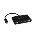 StarTech.com 4ポート USB2.0ハブ Type-C対応 ブラック ST4200MINIC 1個 黒 USB Type-C対応の4ポートUSB2....