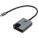 ラトックシステム USB Type-C ギガビット対応LANアダプター(PD対応・30cmケーブル 配線 ) RS-UCLAN-PD USB Type-C端子に...