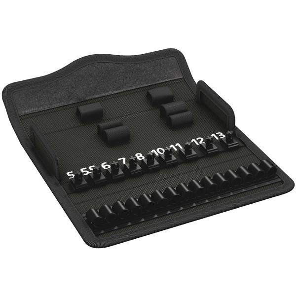 WERA ヴェラ ラチェットレンチ Zyklop 1/4inch ソケットインサート向け ツール 整理 収納 ケース 180×74×37mm 136468 工具 ツール 1/4インチソケット用のラチェットレンチ収納ケース Zyklopシリーズに最適なサイズで、ツールをコンパクトに収納 180×74×37mmのサイズで