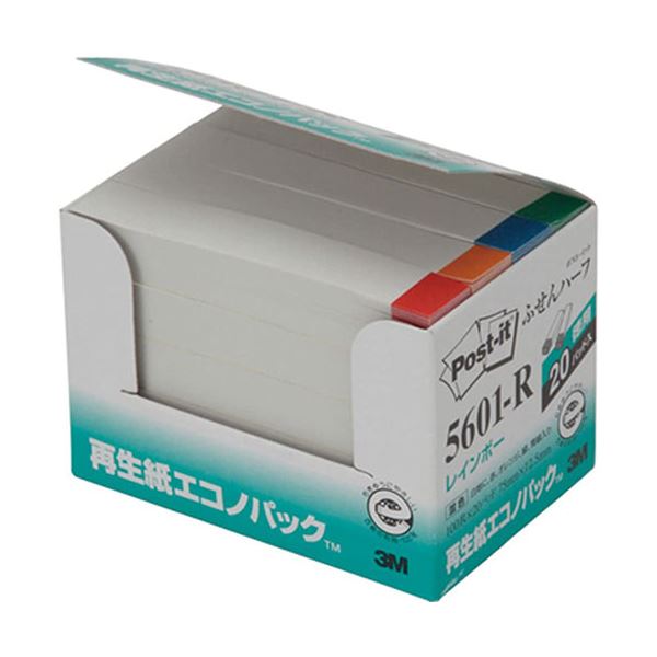 3M Post-it ポストイット 再生紙エコノパック ふせんハーフ 3M-5601-R エコな再生紙で環境に 便利なハーフサイズのポストイット あなたのメモ生...