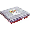 〔5個セット〕 使い捨て容器 食品容器 約幅27cm 角 大仕切付 3組入 feeling ディッシュパック フードパック 弁当 飲食店 手軽に美味しいお弁当を...