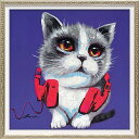 ユーパワー ハンドペイント オイルペイントアート Sサイズ 「パープルレッドフォン」 赤 紫 魅惑の手描きアート、Sサイズのオイルペイント『パープルレッドフォン...